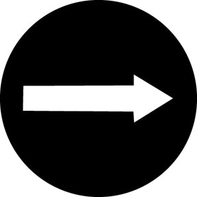 G342 Arrow - Rosco GAM Standard Steel Gobo