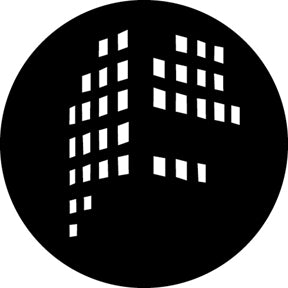 G514 Windows 4 - Rosco GAM Standard Steel Gobo