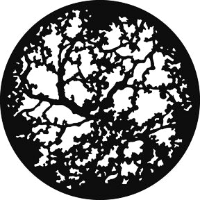 G517 Twisting Branches - Rosco GAM Standard Steel Gobo