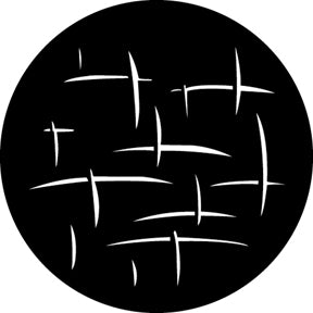 G624 Basketweave 1 - Rosco GAM Standard Steel Gobo