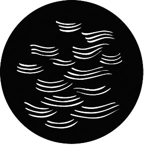 G633 Wavy Breakup - Rosco GAM Standard Steel Gobo