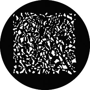 G688 Realistic Leaves SQ - Rosco GAM Standard Steel Gobo