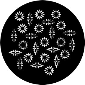 71003 50's Breakup 3 - Rosco Standard Steel Gobo