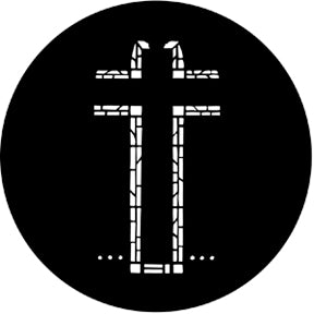 73614 Stained Glass Comp-red Rosco Stainless Steel Gobo