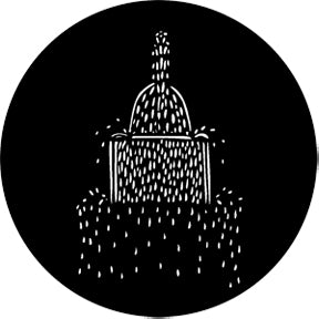 73623 Fountain C Rosco Stainless Steel Gobo
