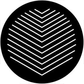 74003 Motion Gobo - Symmetric 3 Rosco Stainless Steel Gobo