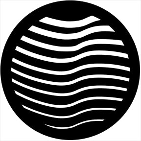 74057 Motion Gobo - Organic7 Rosco Stainless Steel Gobo