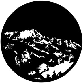 76503 Mountain 1 Rosco Stainless Steel Gobo