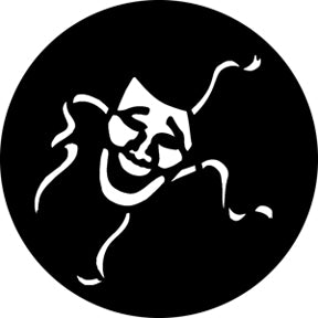 76518 Comedy Mask Rosco Stainless Steel Gobo