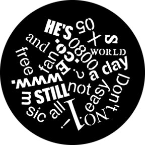 76580 Headlines Rosco Stainless Steel Gobo