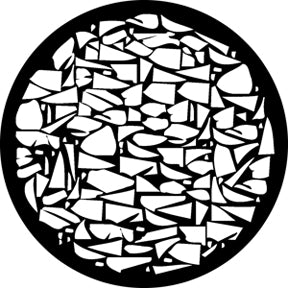 76601 Crazy Breakup Rosco Stainless Steel Gobo