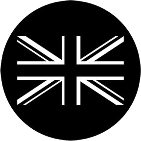77867 Union Jack (white) Rosco Stainless Steel Gobo