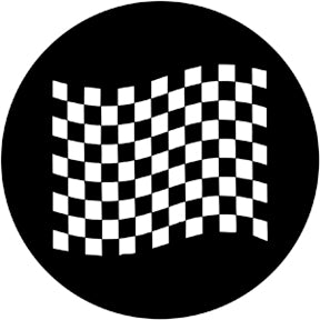 78051 Chequered Flag 2 - Rosco Standard Steel Gobo
