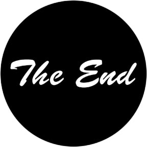 78120 The End - Rosco Standard Steel Gobo