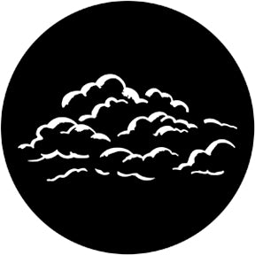 78170 Cloud Outlines - Rosco Standard Steel Gobo