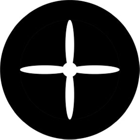 78410 Propeller 4 Inverted - Rosco Standard Steel Gobo