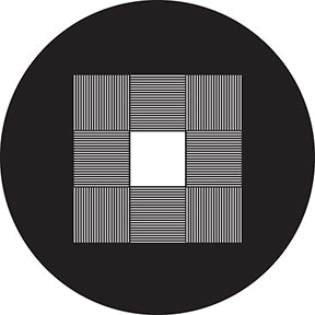 78579 9 Square Open - Rosco Standard Steel Gobo