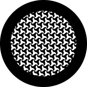 78595 Tricorn Breakup Small - Rosco Standard Steel Gobo