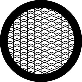 78610 Arrow Weave Open - Rosco Standard Steel Gobo