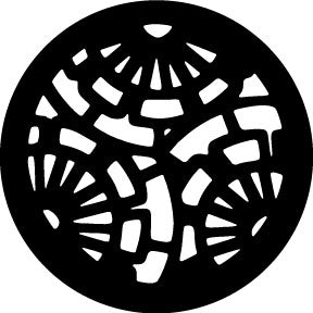 78639 Fan Pattern - Rosco Standard Steel Gobo