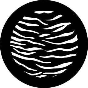 78714 Tiger Print Rosco Stainless Steel Gobo