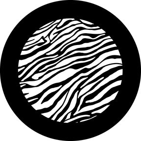 78745 Zebra Print 2 - Rosco Standard Steel Gobo