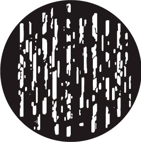 78793 Patchy Lines Breakup B - Rosco Standard Steel Gobo