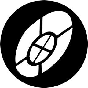 79013 Distorted Eliptical - Rosco Standard Steel Gobo