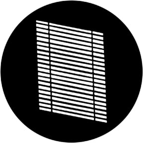 79014 Distorted Louvre - Rosco Standard Steel Gobo