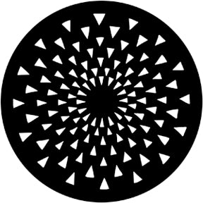 79038 Radial Triangles Rosco Stainless Steel Gobo
