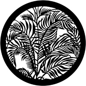 79109 Tropical Leaves Rosco Stainless Steel Gobo