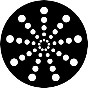 79702 Radial Circles Rosco Stainless Steel Gobo