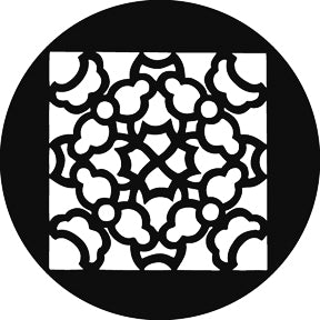 G798 Oriental Grille - Rosco GAM Standard Steel Gobo