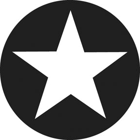 G801 5-Pointed Star - Rosco GAM Standard Steel Gobo