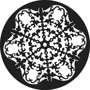 G806 Ornament P - Rosco GAM Standard Steel Gobo