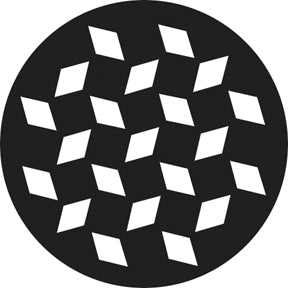 G846 Diamond Pattern - Rosco GAM Standard Steel Gobo