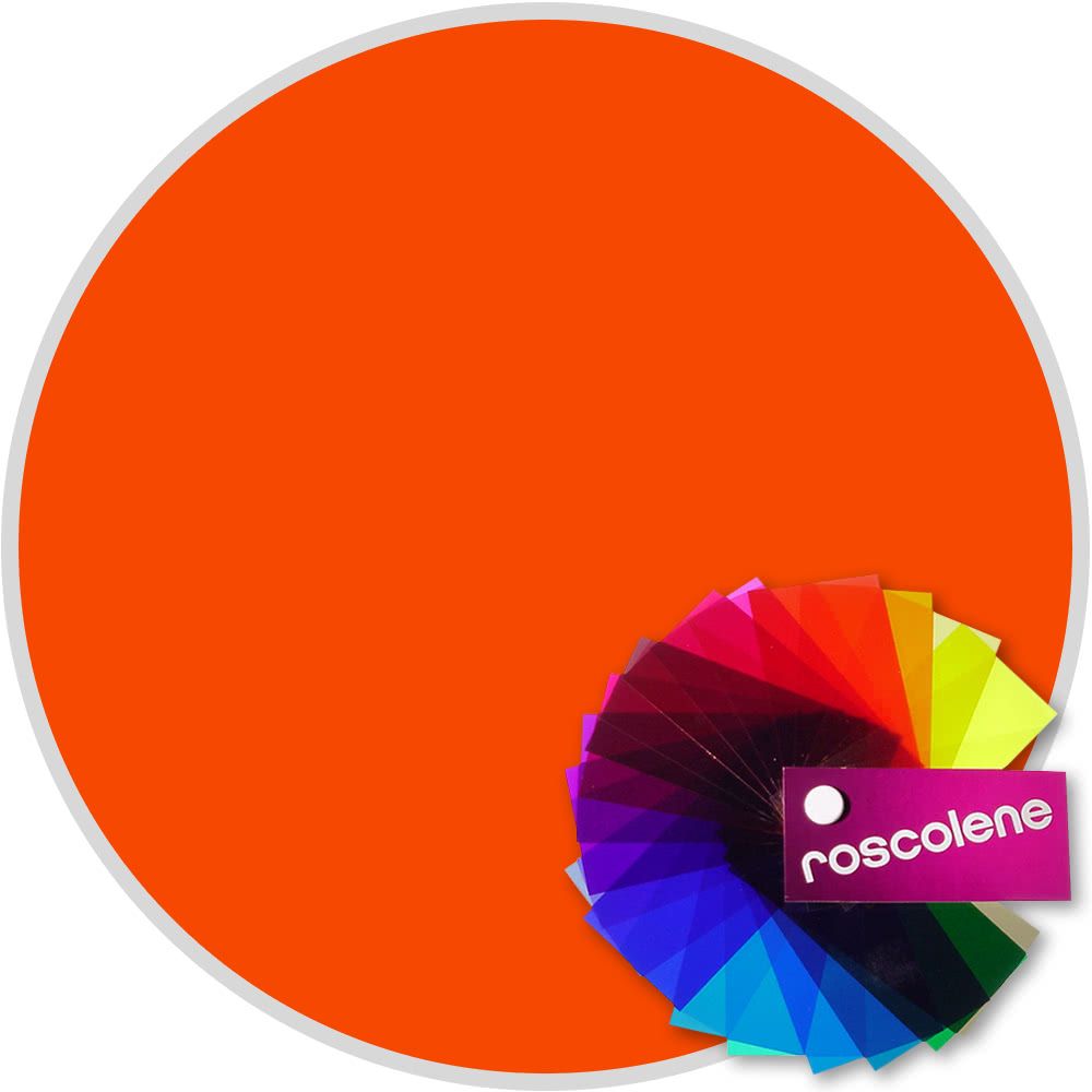 818 Rosco Roscolene Sheet - Orange