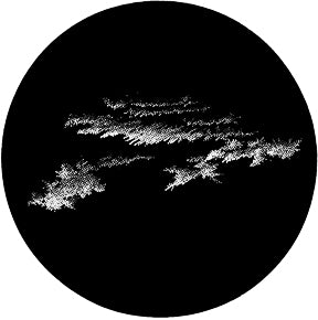 GT21 Halftone Cloud 2 - Rosco Black & White Glass Gobo