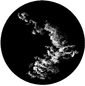 GT22 Halftone Cloud 3 - Rosco Black & White Glass Gobo