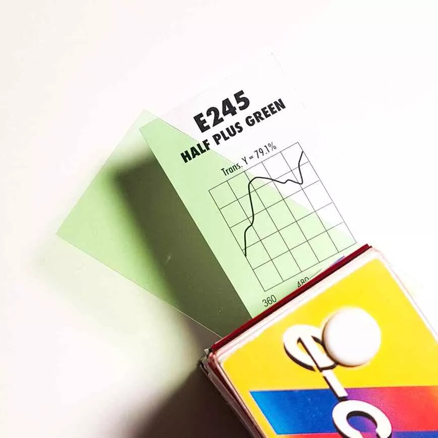 E245 Rosco E Colour - 1/2 Plus Green