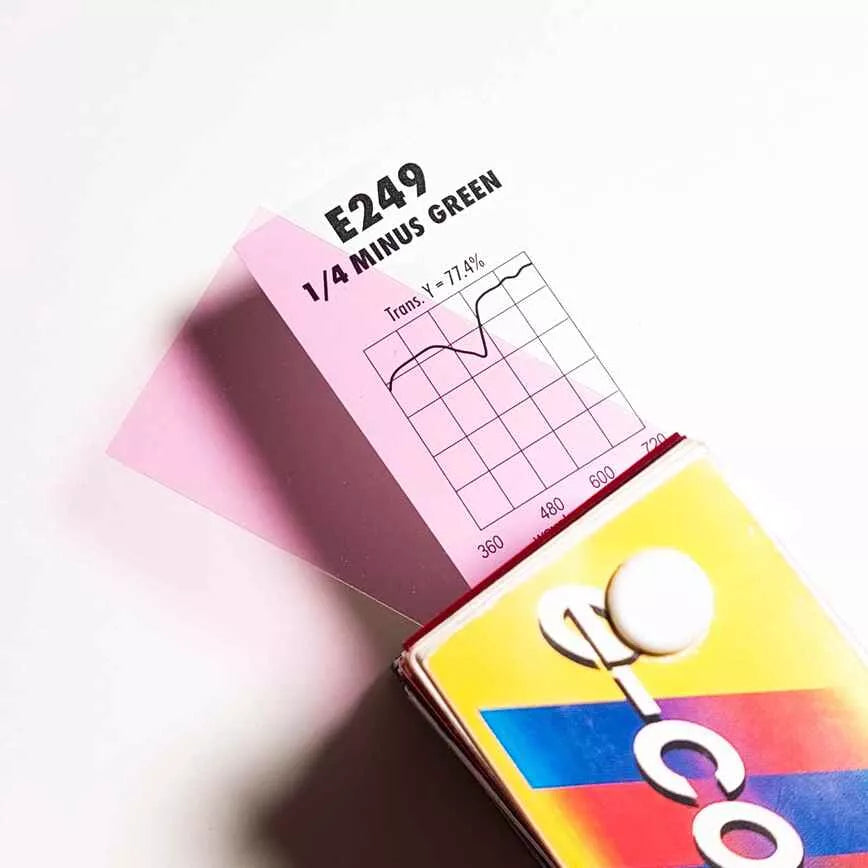 E249 Rosco E Colour - 1/4 Minus Green