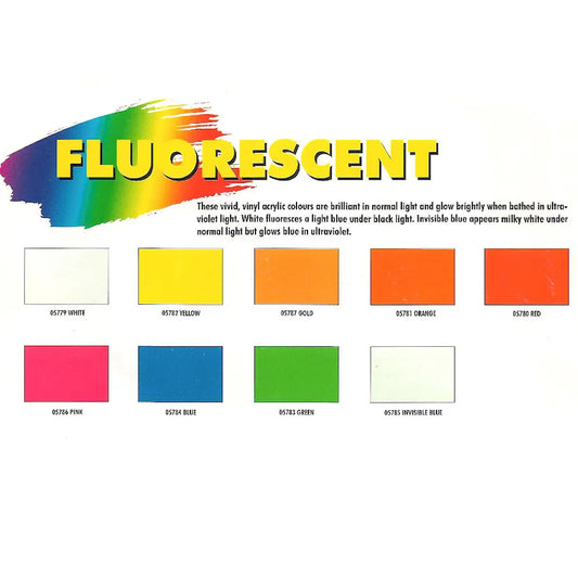 What are the most popular colours of Rosco fluorescent paint?