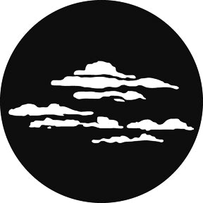 G224 Cloud 1 - Rosco Standard Steel Gobo