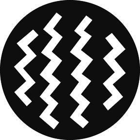 G254 Zig Zag - Rosco Standard Steel Gobo