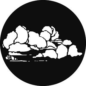 G256 Cloud 8 - Rosco Standard Steel Gobo