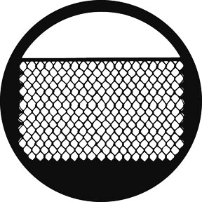 G263 Chain Link Fence - Rosco Standard Steel Gobo