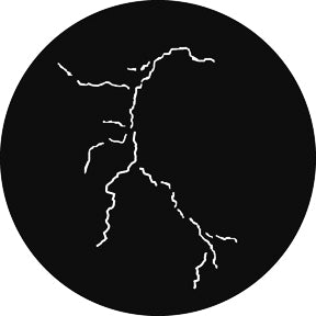 G268 Lightning - Rosco Standard Steel Gobo