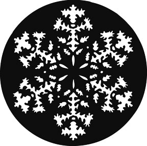 G269 Snowflake - Rosco Standard Steel Gobo