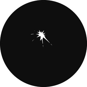 G286 Fireworks A - Rosco Standard Steel Gobo