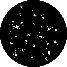 G288 Fireworks C - Rosco Standard Steel Gobo